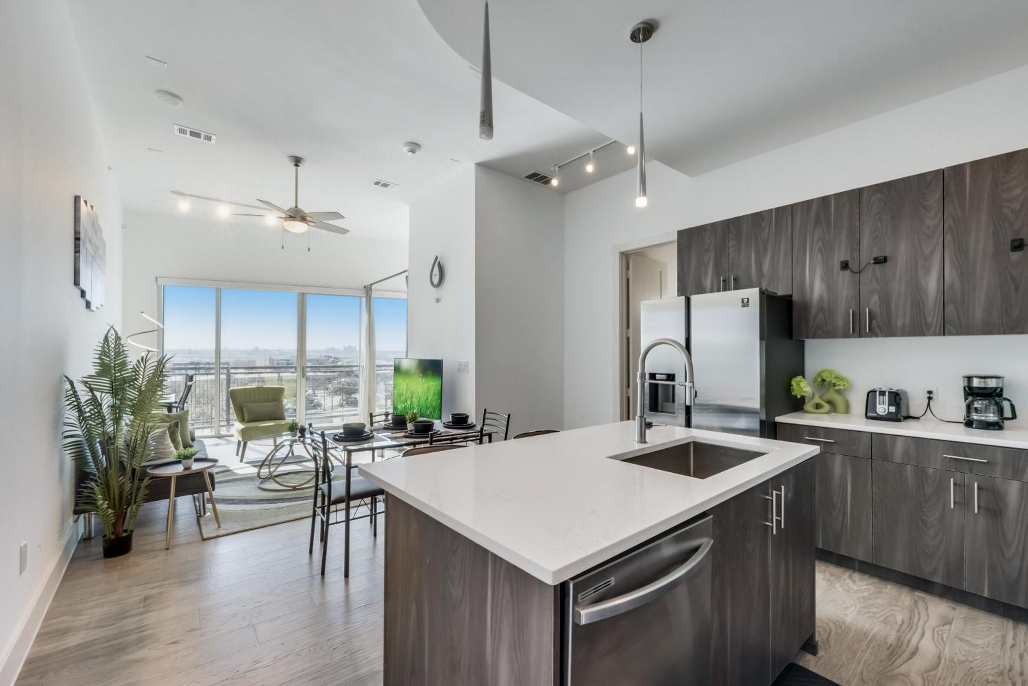Snappy Loft Style 2Br I Gym I Parking I Workspace Dallas Eksteriør bilde